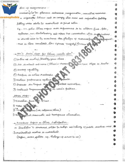 Vajiram-Public Administration Handwritten Notes
