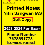 Economy Printed Notes-Toppers Nitin Sangwan IAS
