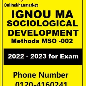 IGNOU MA Sociological Development -MS0 -003