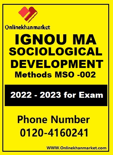 IGNOU MA Sociological Development -MS0 -003