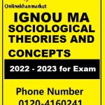 IGNOU MA Sociological Theories And Concepts