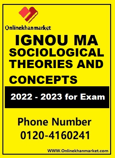 IGNOU MA Sociological Theories And Concepts