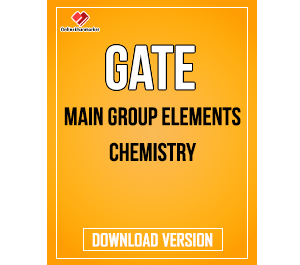 GATE Chemistry- Main Group Elements