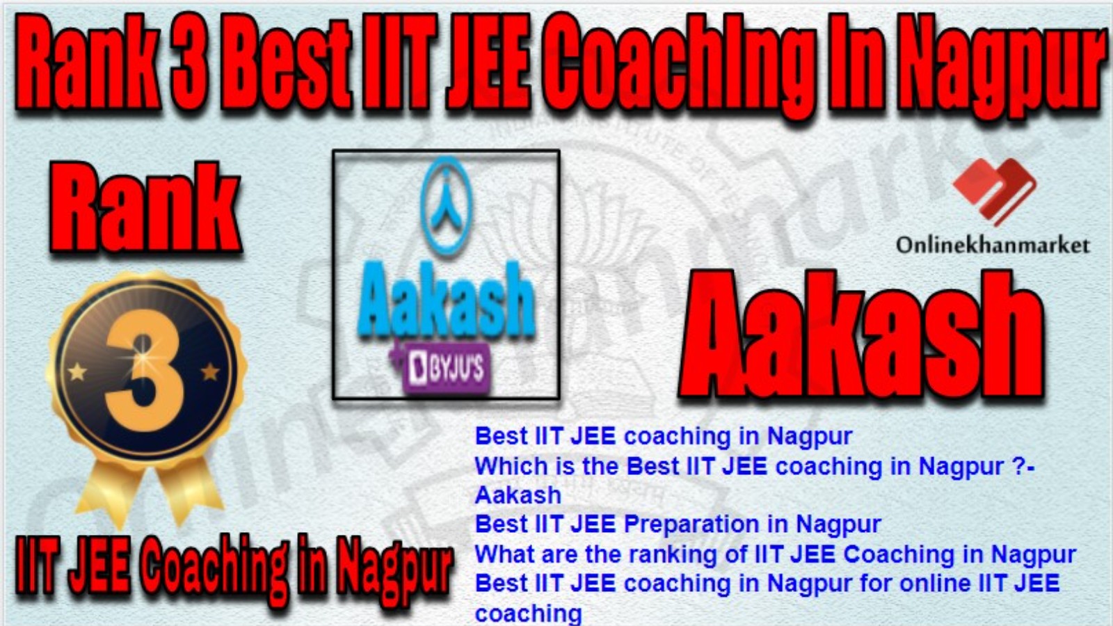 Rank 3 Best IIT JEE Coaching in nagpur