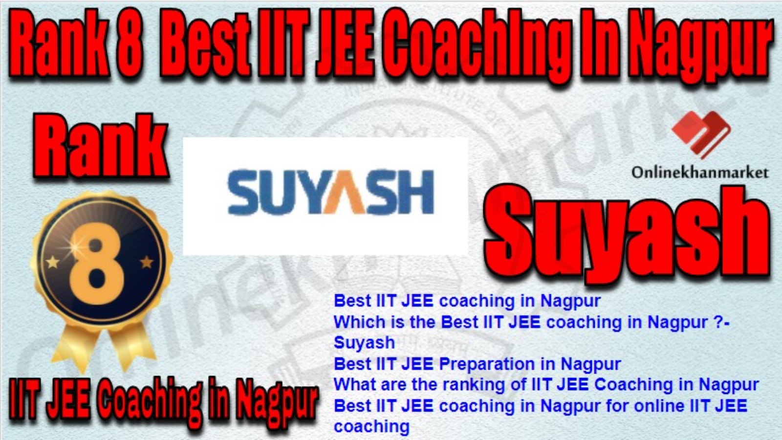 Rank 8 Best IIT JEE Coaching in nagpur