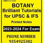 BOTANY UPSC Notes Brilliant Tutorials UPSC IFS Examination