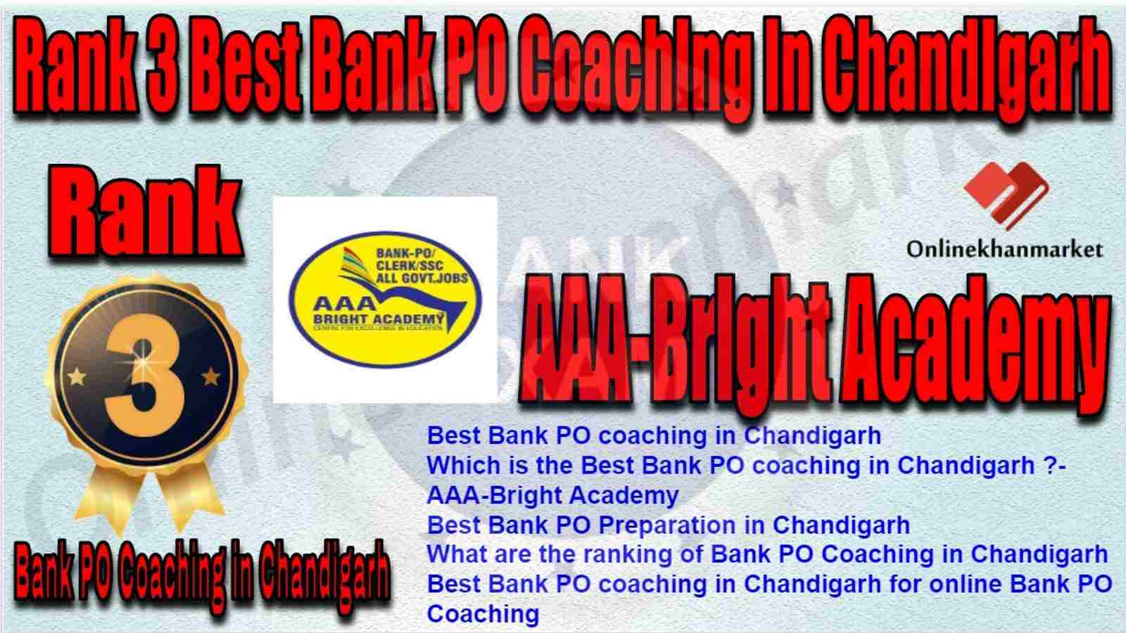 Rank 3 Best Bank PO Coaching in Chandigarh