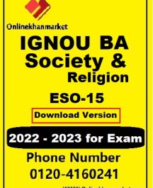 IGNOU BA Society And Religion ESO-15