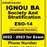 IGNOU BA Society and Stratification ESO-14
