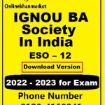 IGNOU BA Society in India ESO – 12