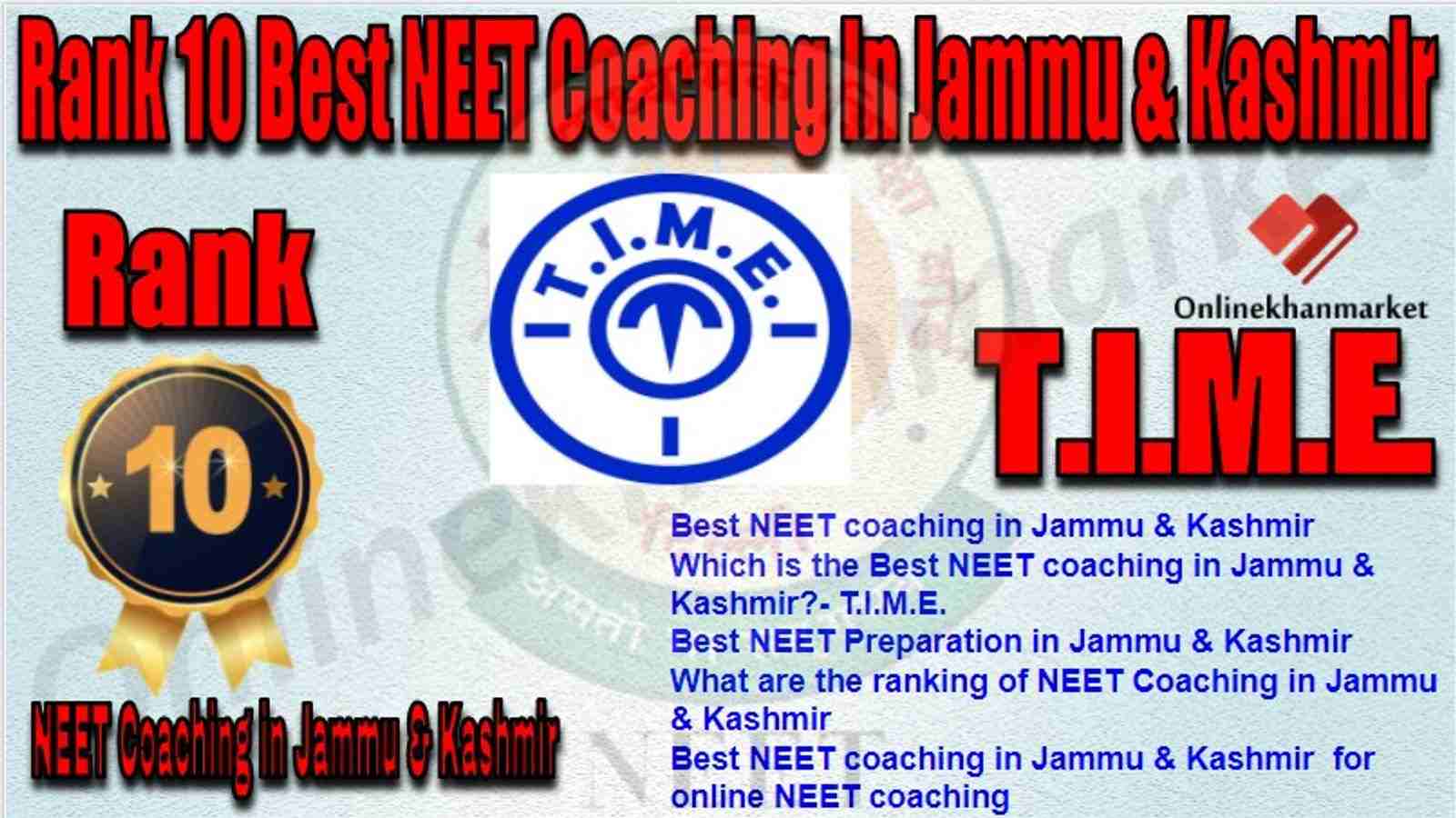 Rank 10 Best NEET Coaching in jammu &kashmir