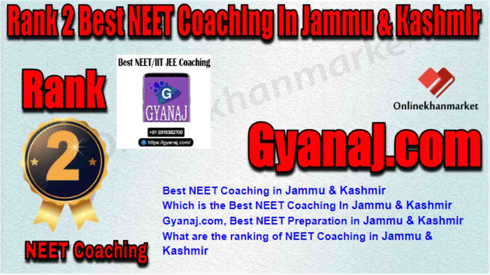 Rank 2 Best NEET Coaching in Jammu & Kashmir