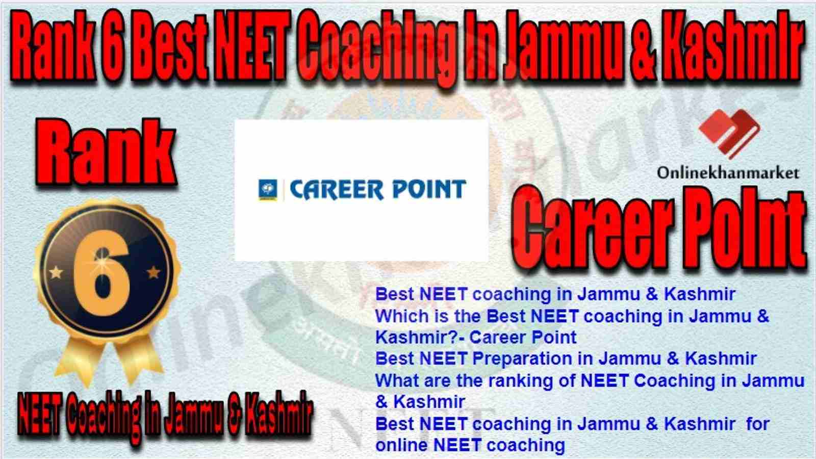 Rank 6 Best NEET Coaching in jammu &kashmir