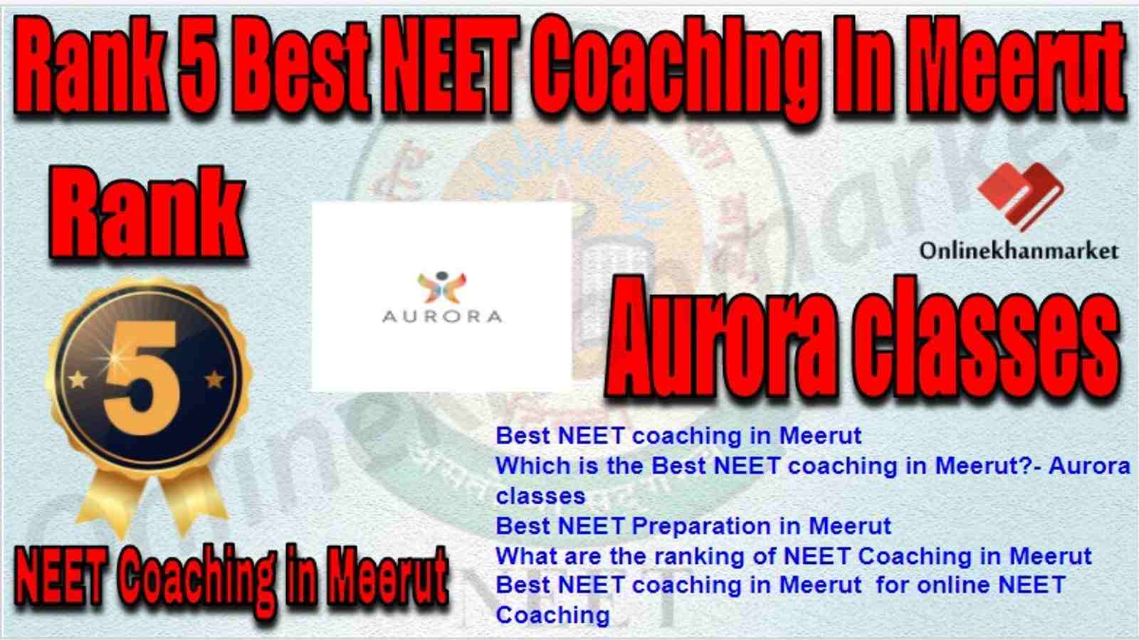 Rank 5 Best NEET Coaching meerut