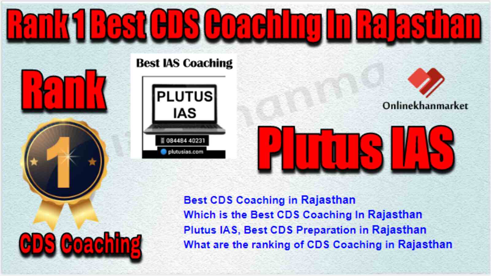 Rank 1 Best CDS Coaching in Rajasthan