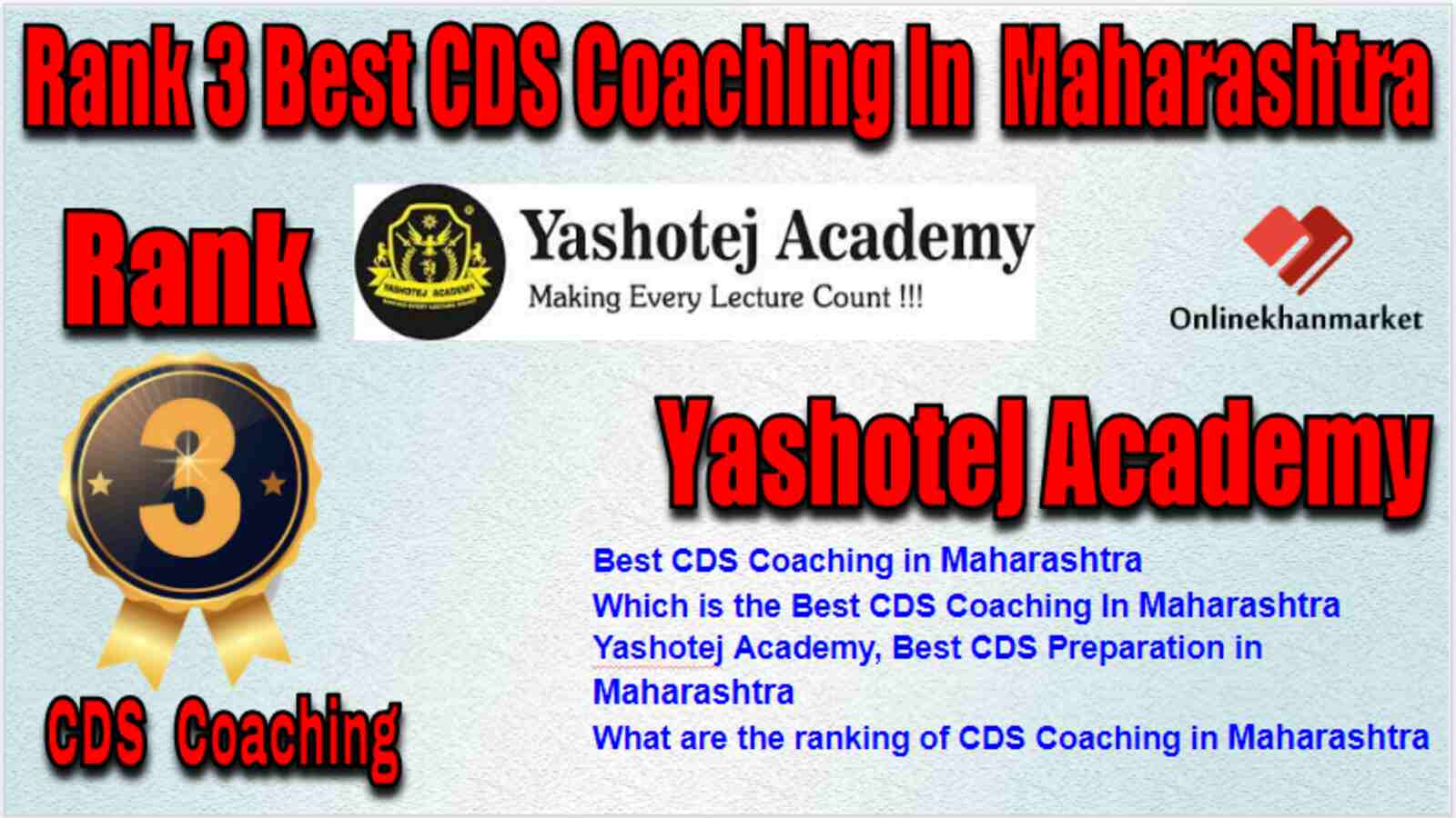 Rank 3 Best CDS Coaching in Maharashtra