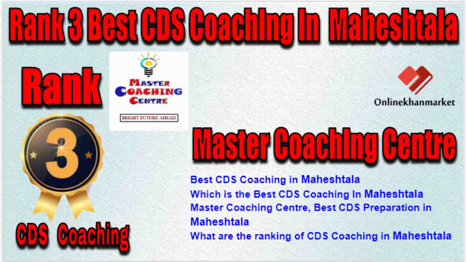 Rank 3 Best CDS Coaching in Maheshtala