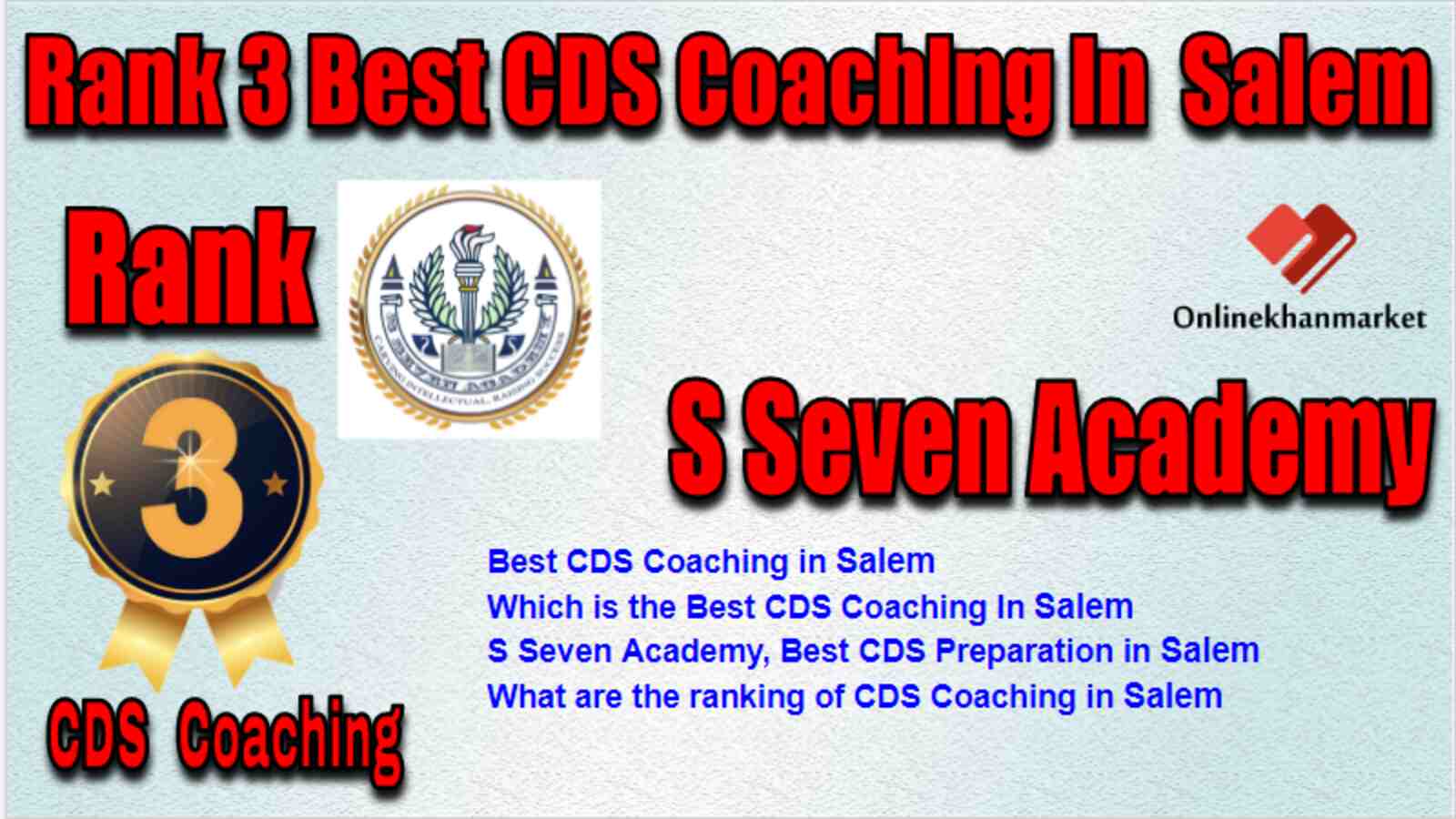 Rank 3 Best CDS Coaching in Salem
