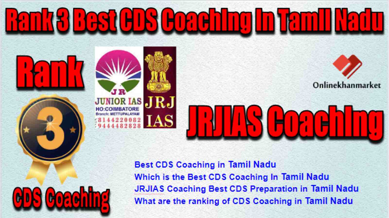 Rank 3 Best CDS Coaching in Tamil Nadu
