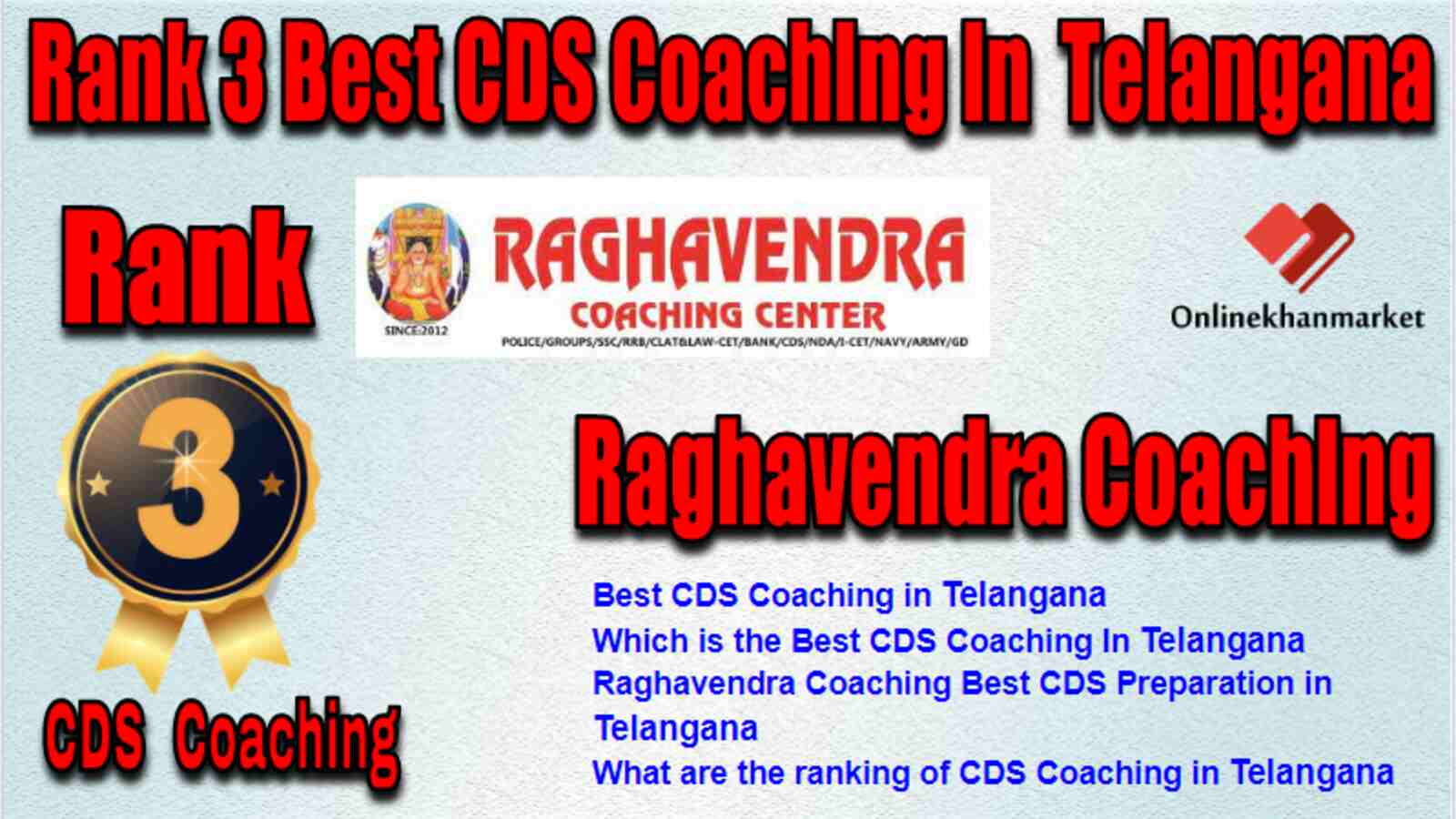 Rank 3 Best CDS Coaching in Telangana