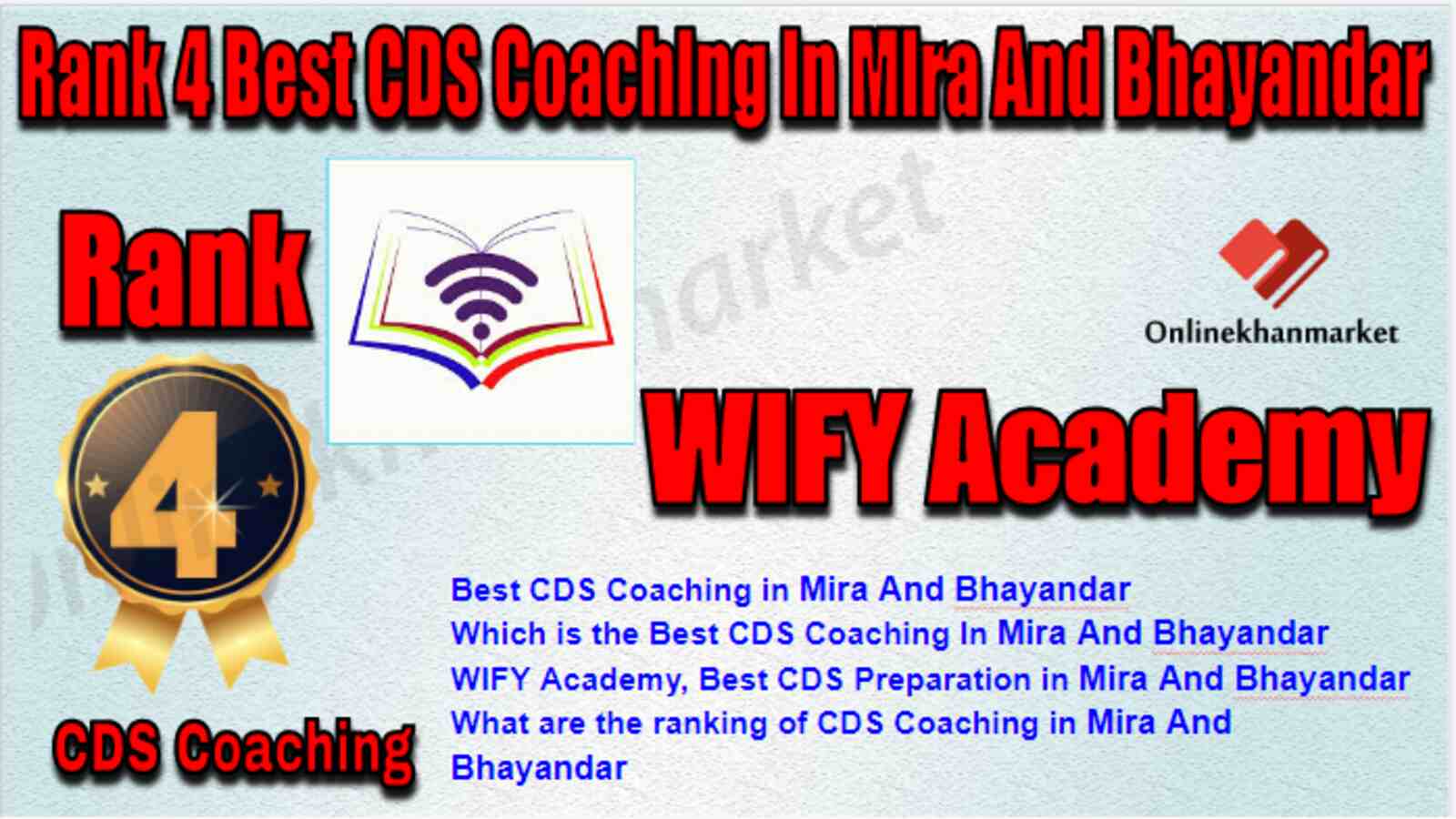 Rank 4 Best CDS Coaching in Mira and Bhayandar