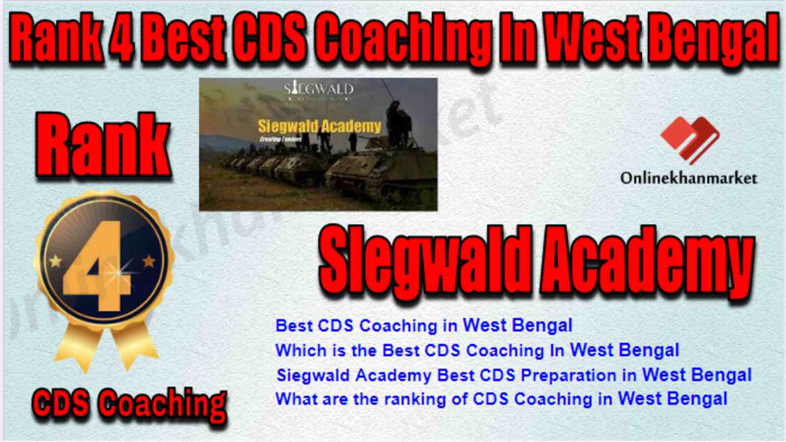 Rank 4 Best CDS Coaching in West Bengal