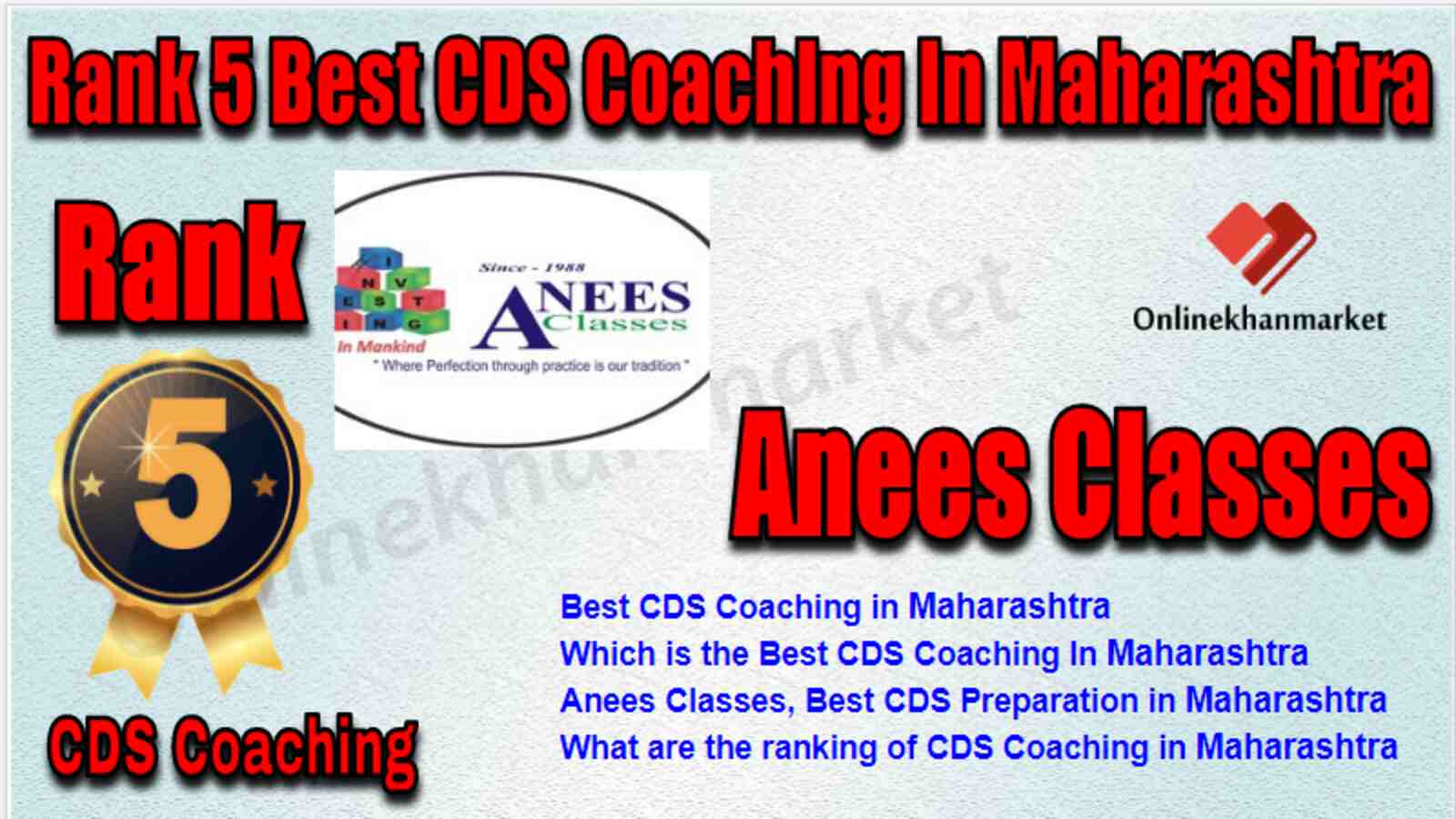 Rank 5 Best CDS Coaching in Maharashtra