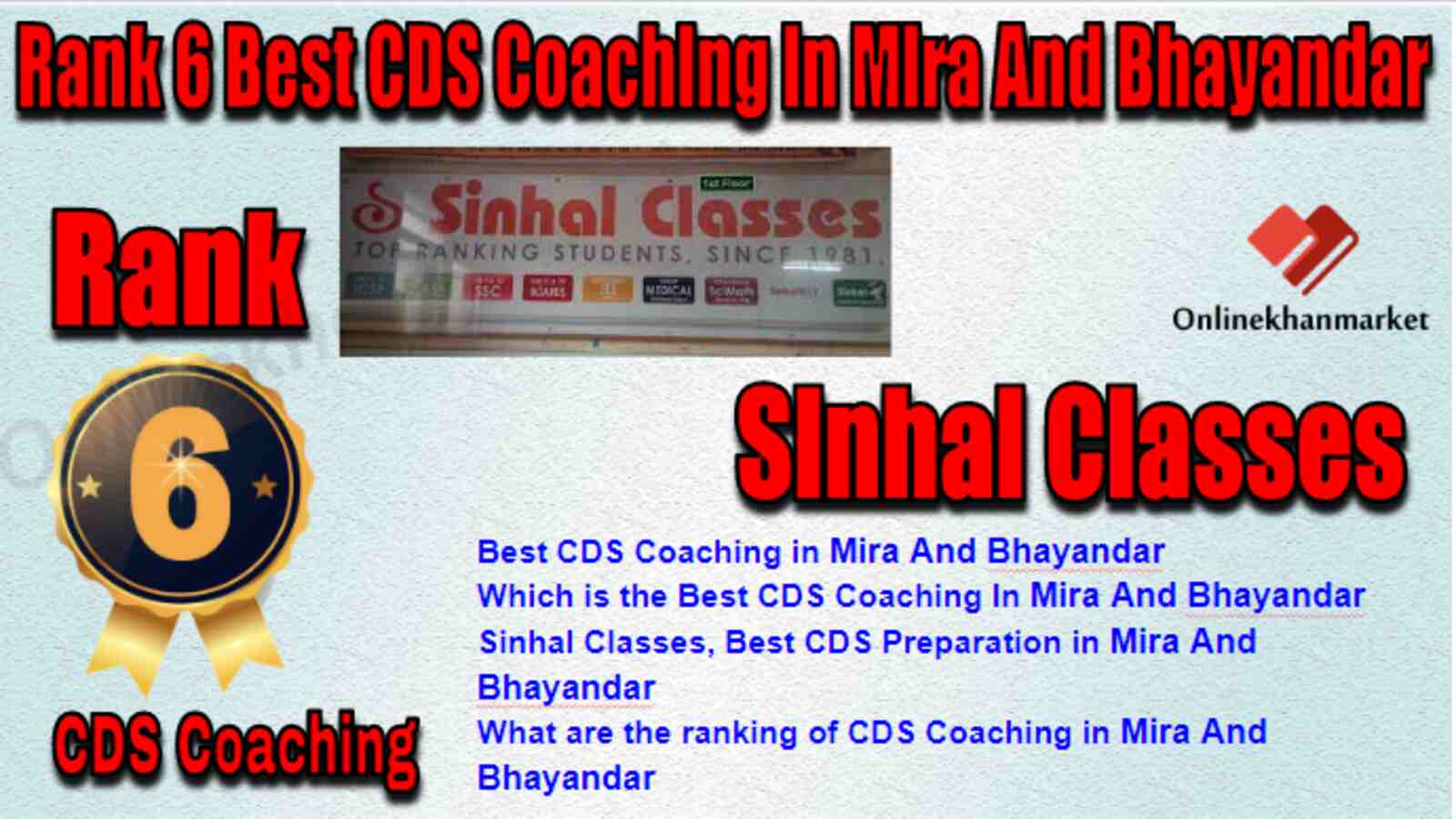 Rank 6 Best CDS Coaching in Mira and Bhayandar