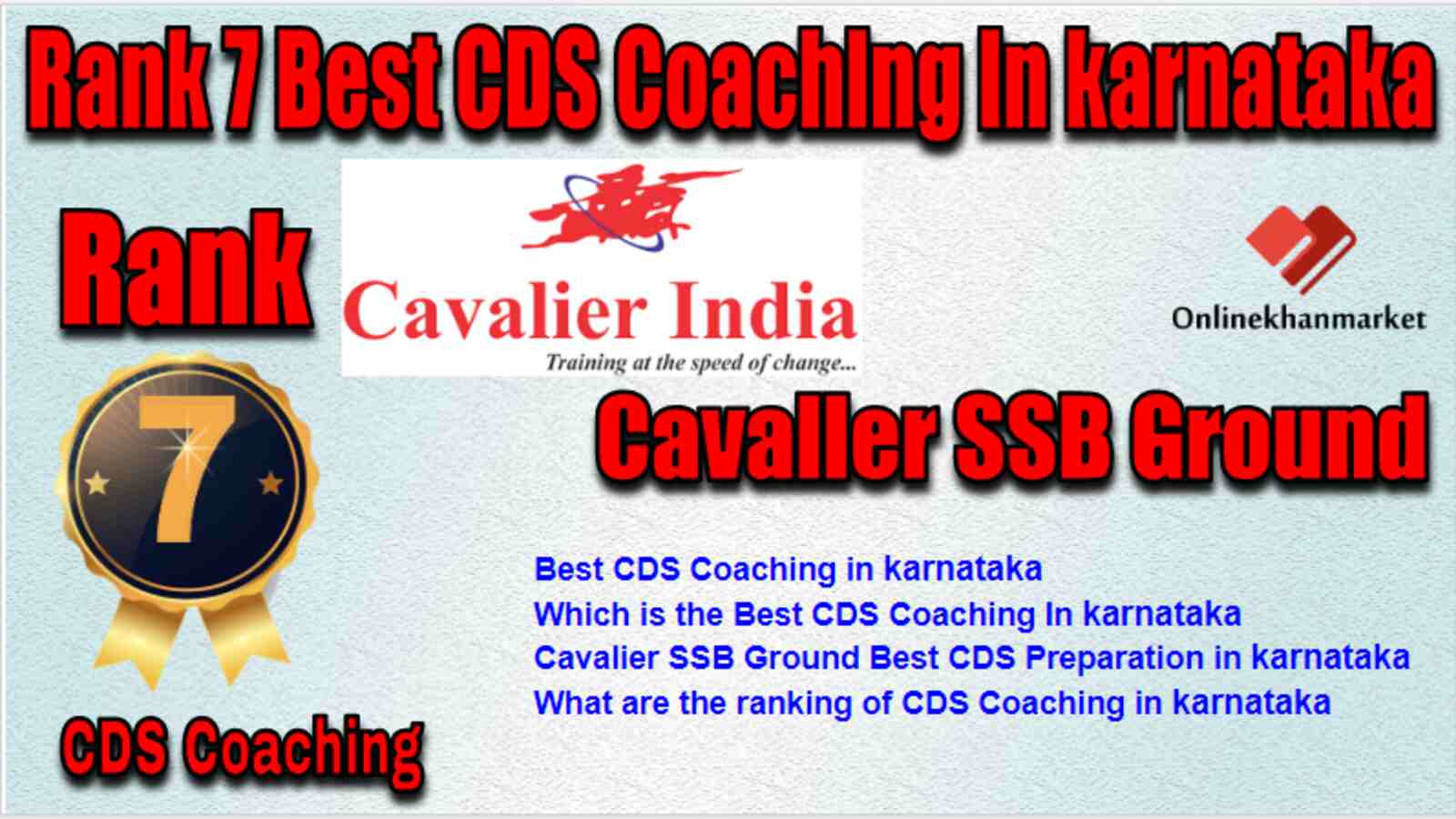Rank 7 Best CDS Coaching in Karnataka