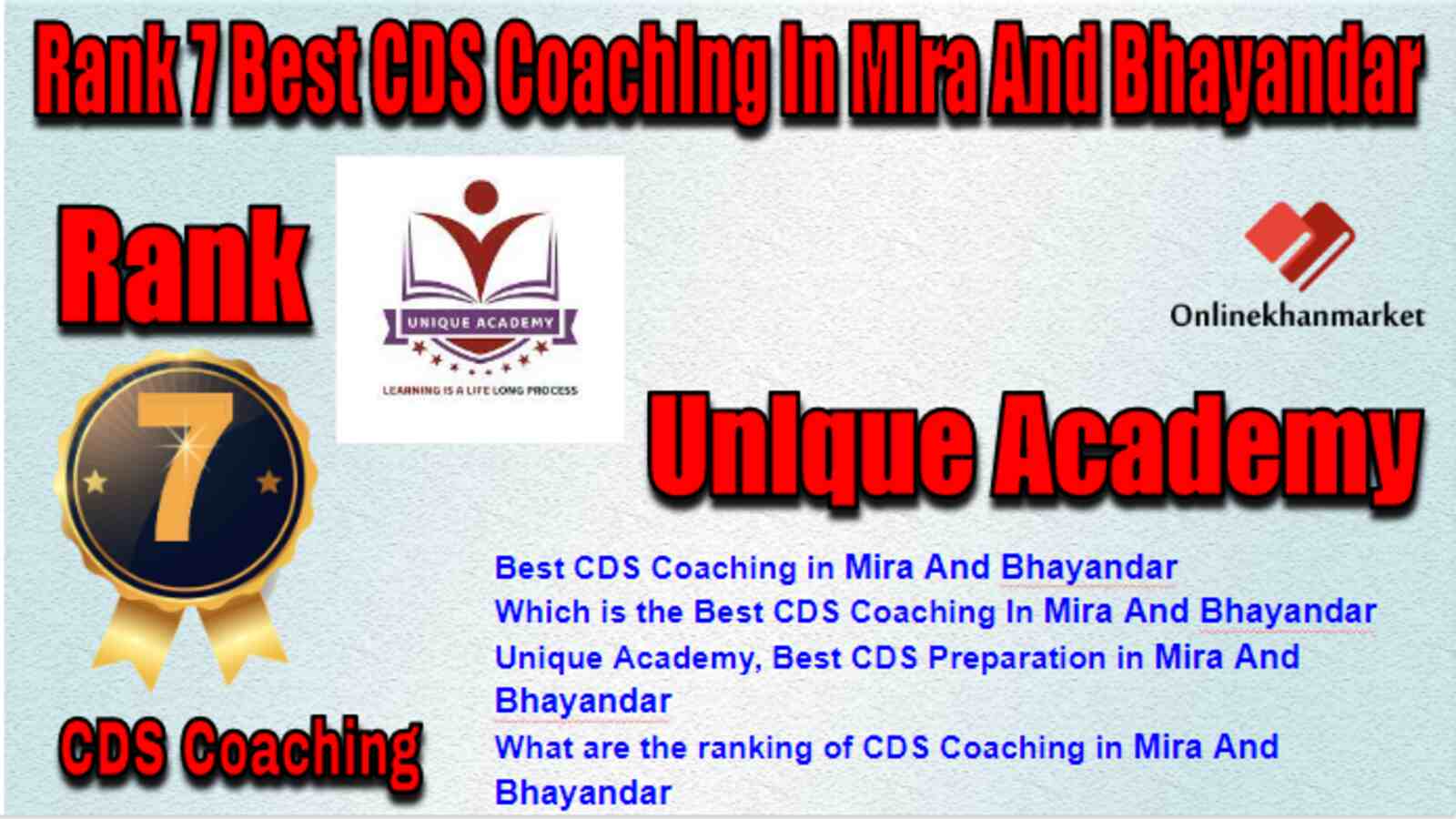 Rank 7 Best CDS Coaching in Mira and Bhayandar