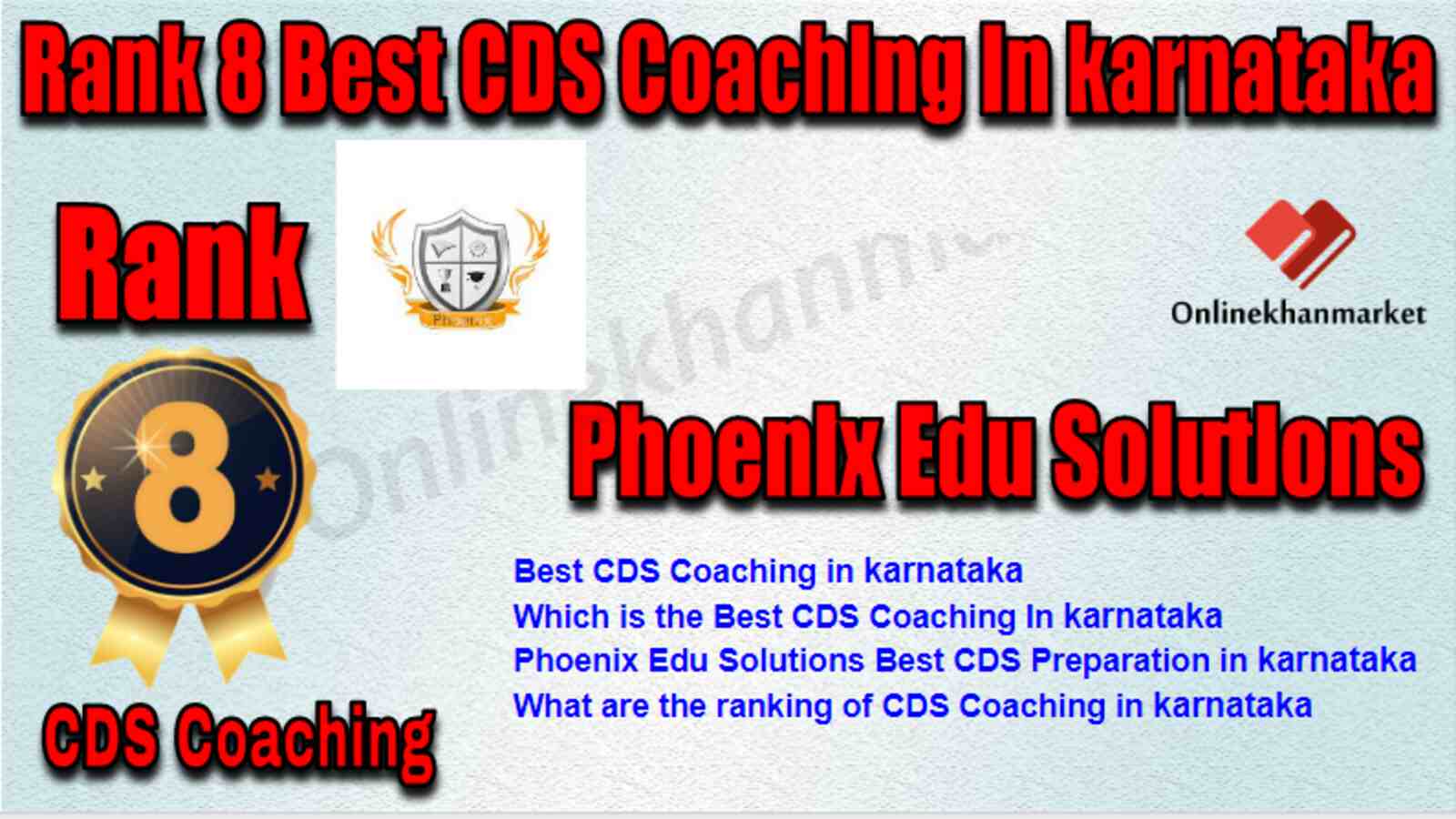 Rank 8 Best CDS Coaching in Karnataka
