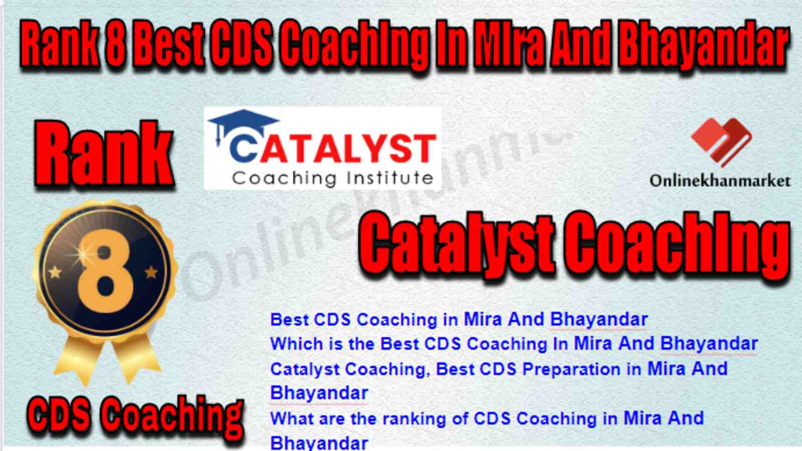 Rank 8 Best CDS Coaching in Mira and Bhayandar