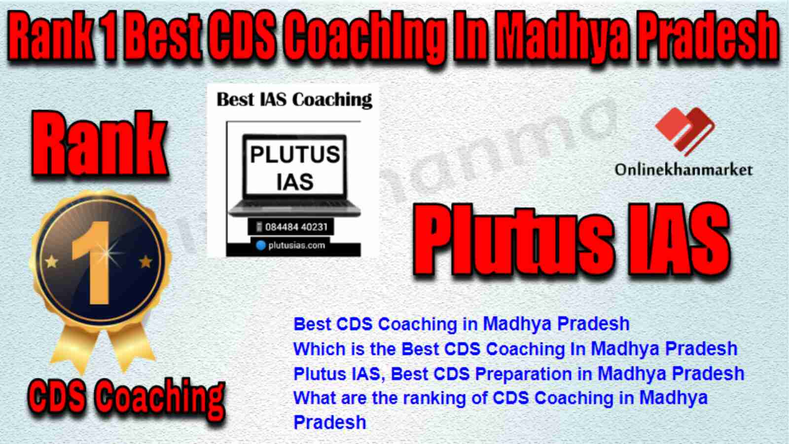 Rank 1 Best CDS Coaching in Madhya Pradesh