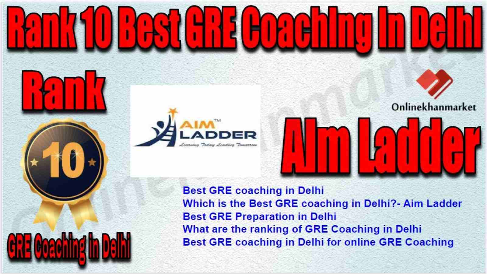 Rank 10 Best GRE Coaching in Delhi