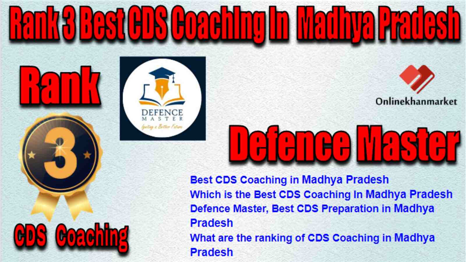 Rank 3 Best CDS Coaching in Madhya Pradesh