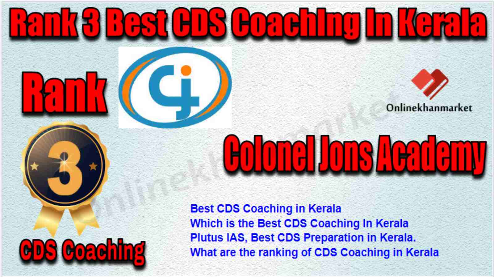 Rank 3 best CDS Coaching in Kerala