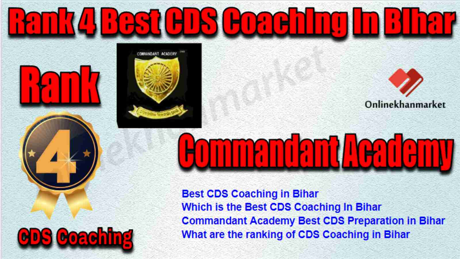 Rank 4 Best CDS Coaching in Bihar