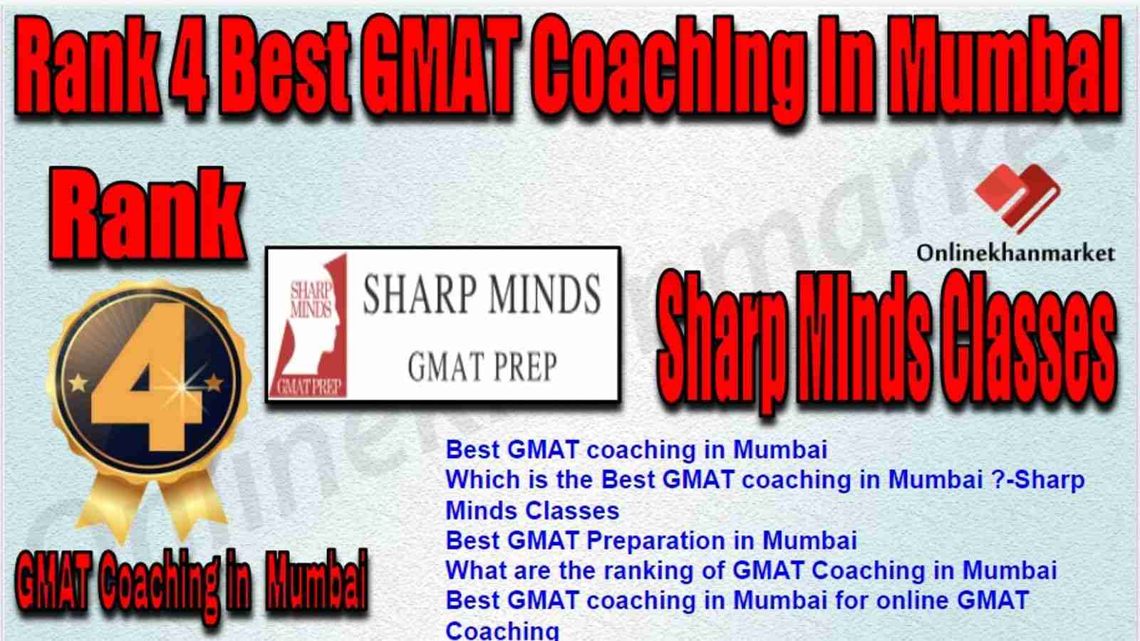 Rank 4 Best GMAT Coaching in Mumbai