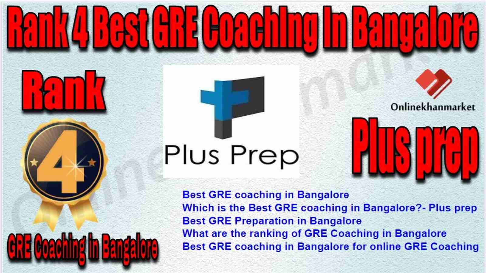 Rank 4 Best GRE Coaching in Bangalore