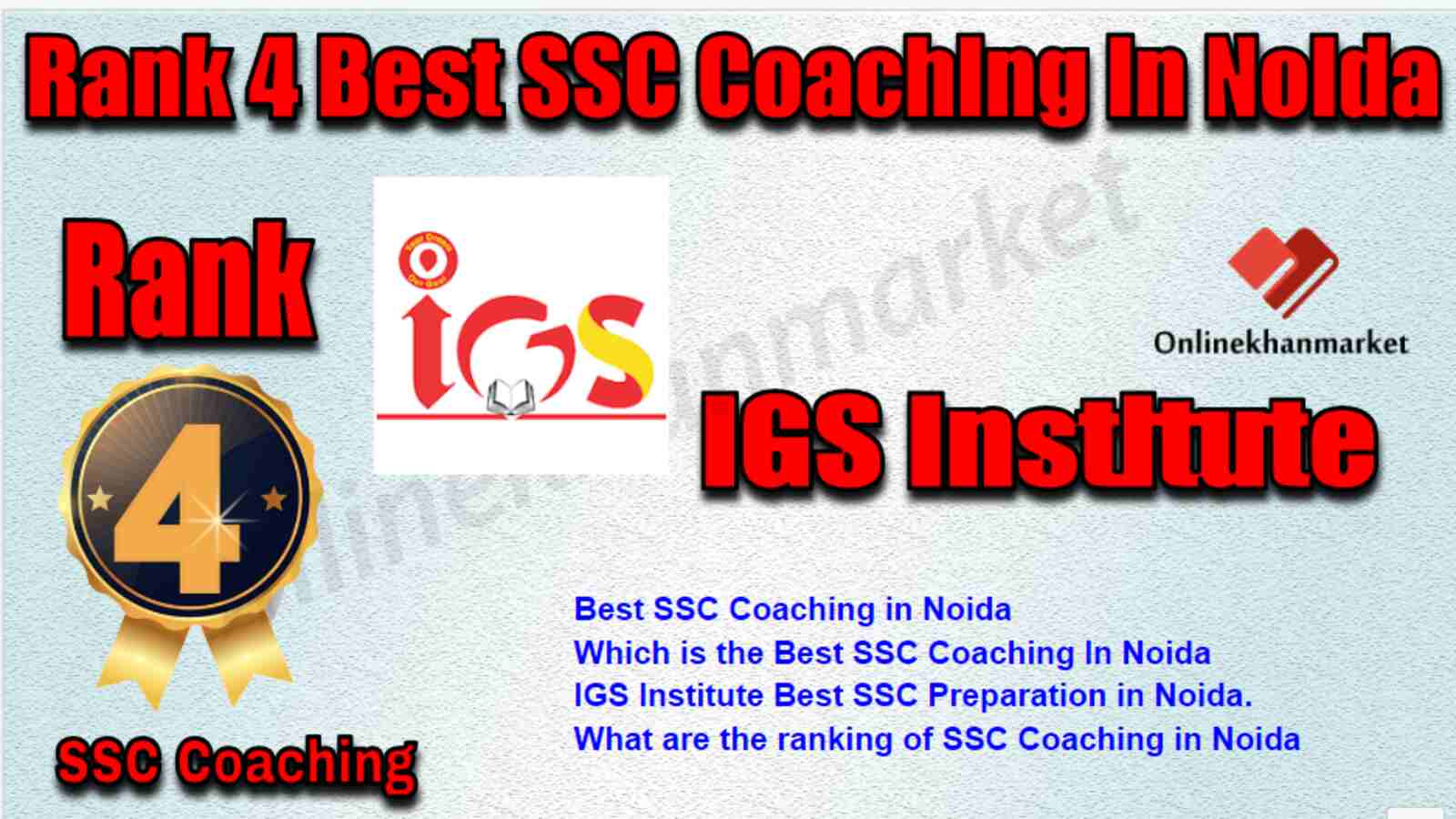 Rank 4 Best SSC Coaching in Noida