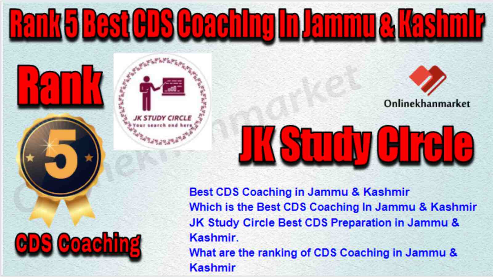 Rank 5 Best CDS Coaching in Jammu & Kashmir