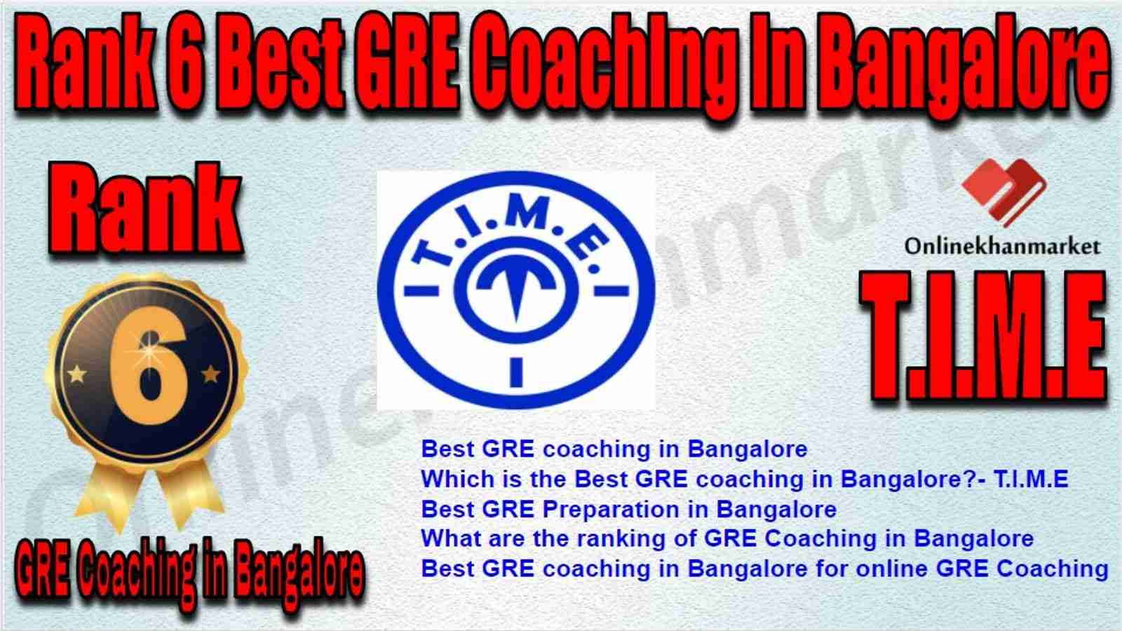 Rank 6 Best GRE Coaching in Bangalore