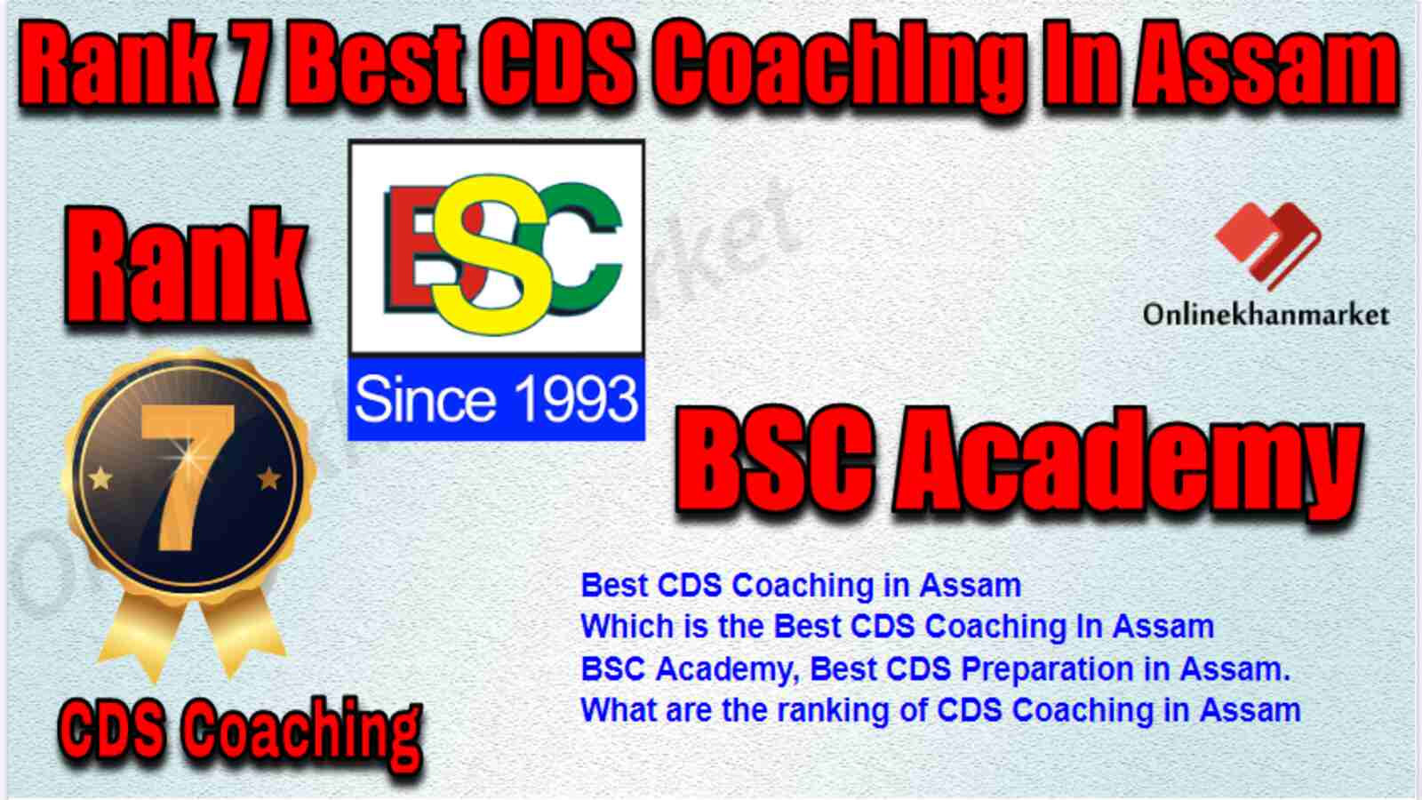 Rank 7 Best CDS Coaching in Assam