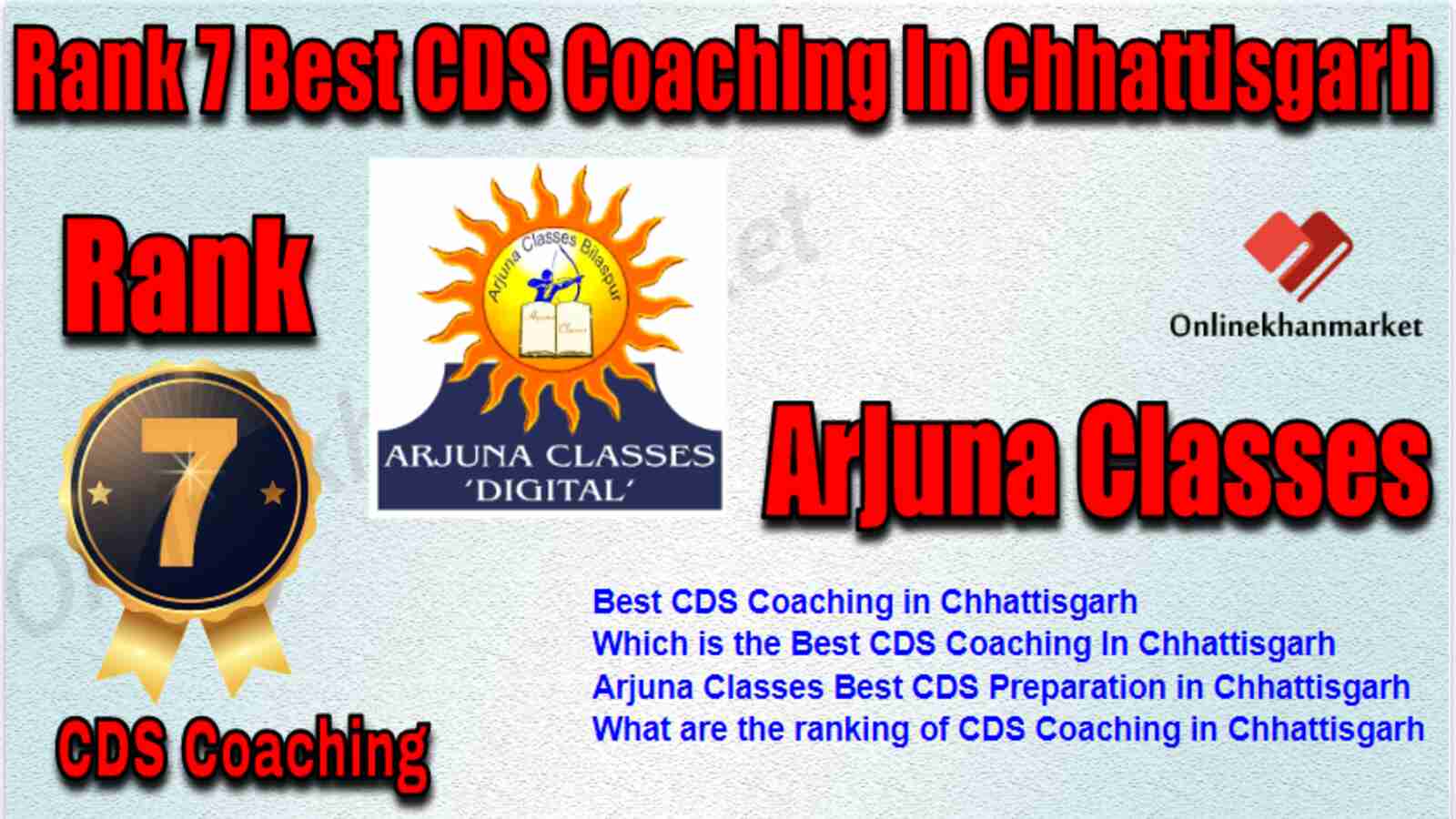 Rank 7 Best CDS Coaching in Chhattisgarh