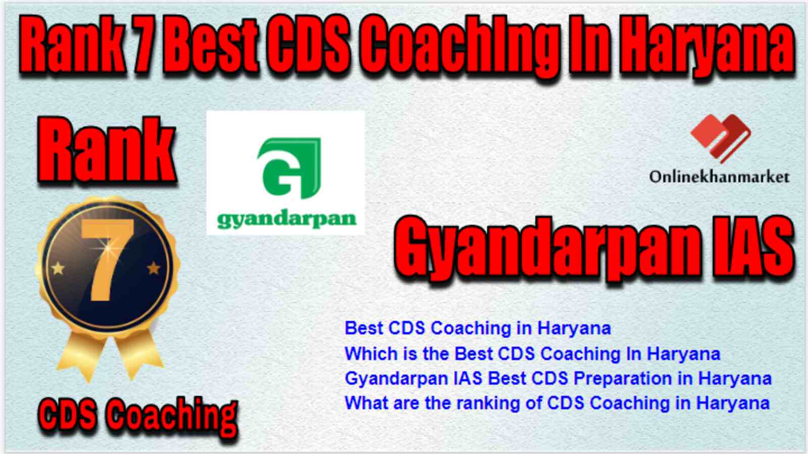 Rank 7 Best CDS Coaching in Haryana