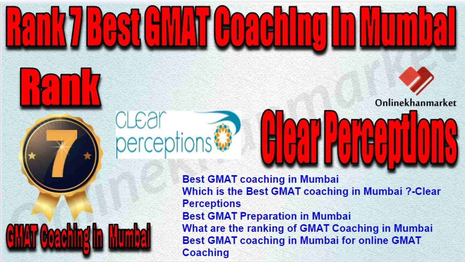 Rank 7 Best GMAT Coaching in Mumbai
