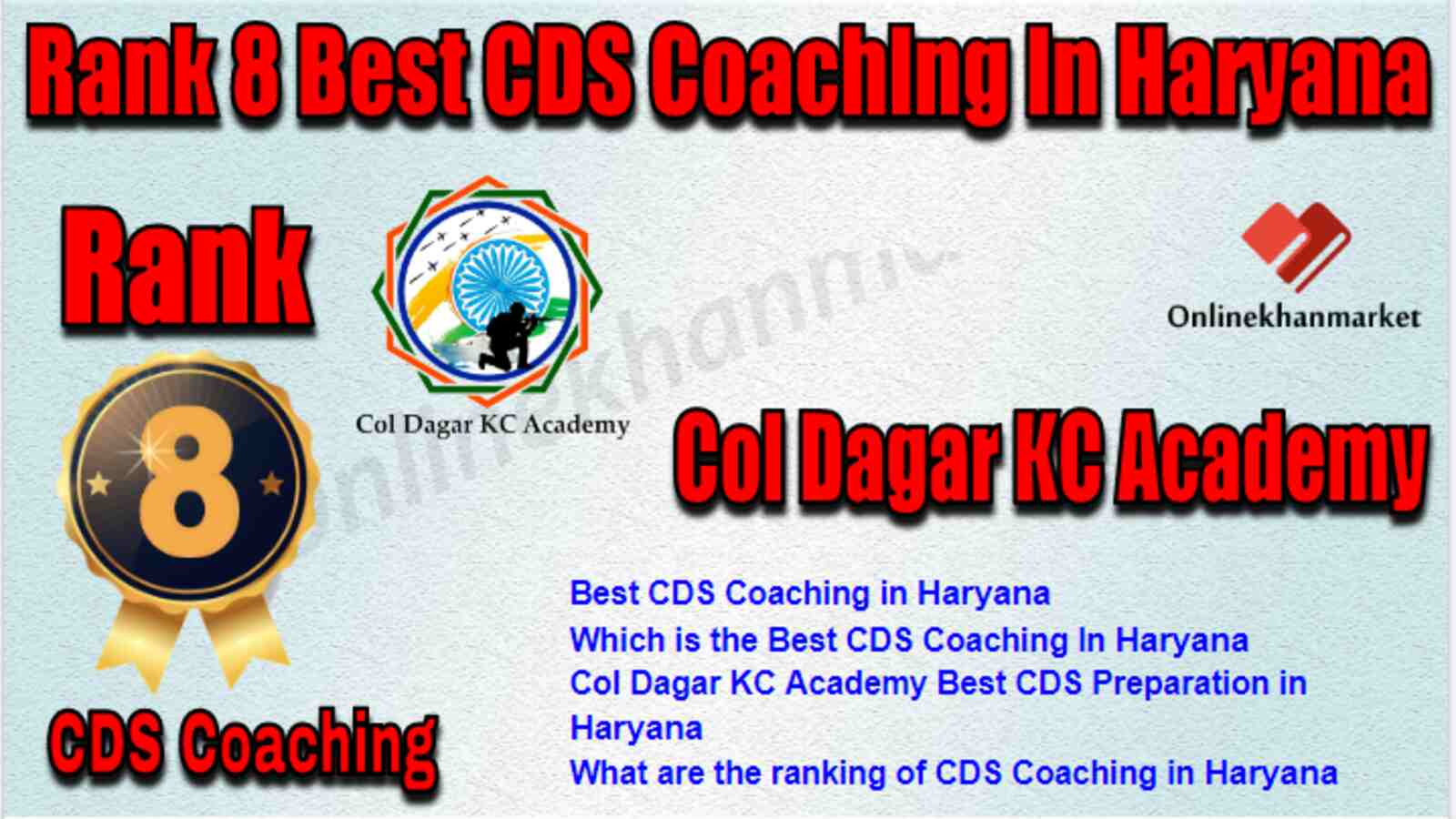 Rank 8 Best CDS Coaching in Haryana