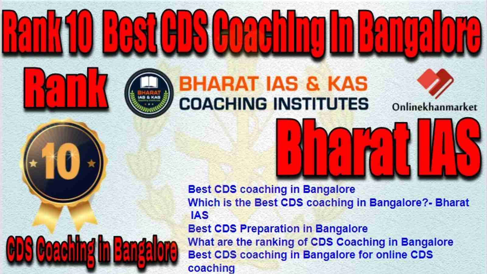 Rank 10 Best CDS Coaching in bangalore