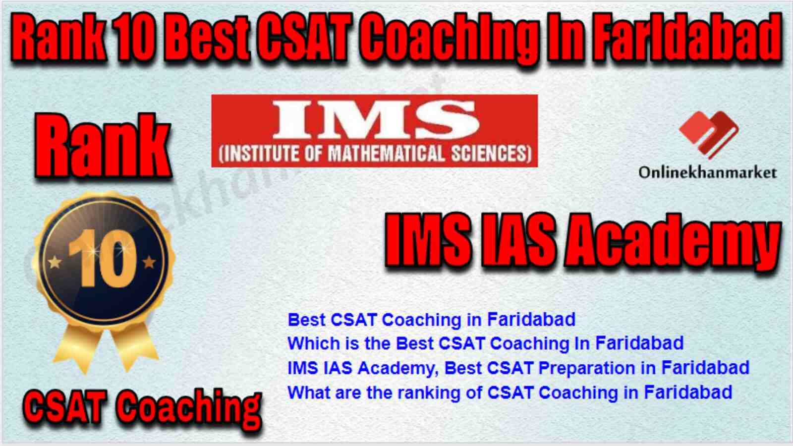 Rank 10 Best Csat Coaching in Faridabad
