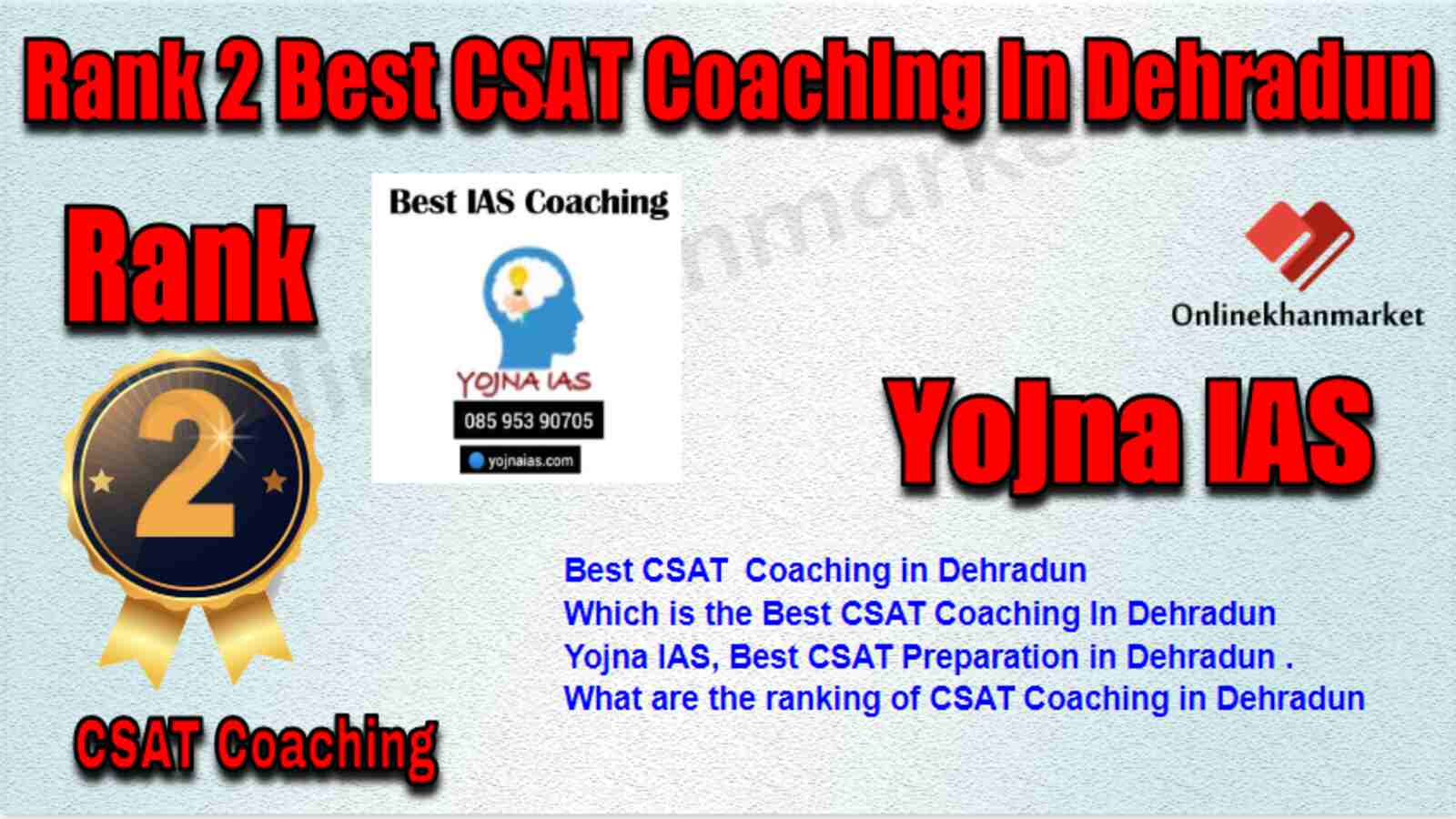 Rank 2 Best CSAT Coaching in Dehradun